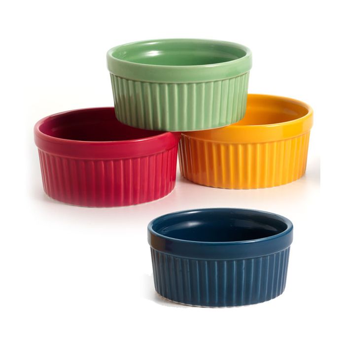 4 oz Stoneware Ramekins, Assorted Colors